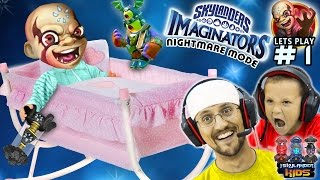 MASTER OF KISSING!?! Skylanders Imaginators Part 1 NIGHTMARE MODE! (CRADLE of CREATION FULL Level)