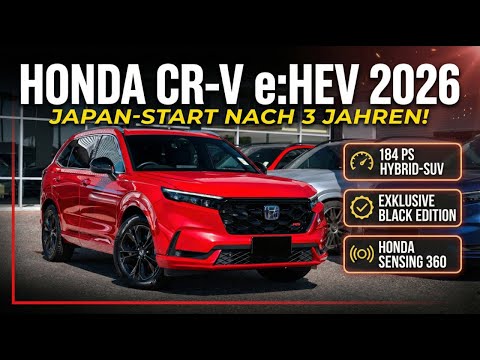 2026 Honda CR-V e:HEV RS & Black Edition – Hybrid-SUV mit 184 PS