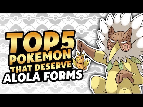 Top 5 Pokemon That Deserve Alola Forms in Pokemon Ultra Sun and Ultra Moon