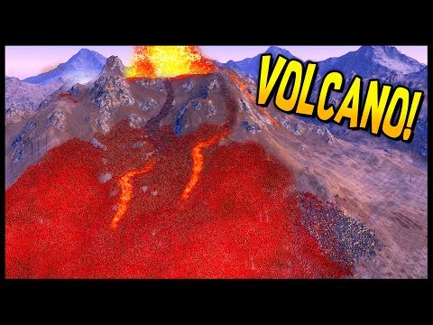 50,000 UNITS vs A VOLCANO & 1000 SOUL TYRANT! Gladiator Arena! - Ultimate Epic Battle Simulator UEBS