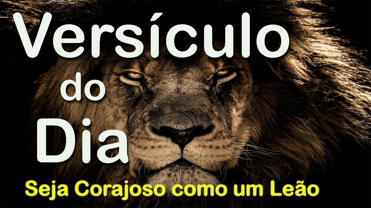 Versículo do Dia de Hoje | Seja Corajoso como um Leão | Bíblia Sagrada