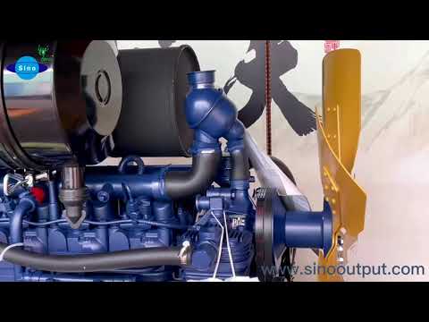 Sinooutput Deutz WP6 series 6 cylinder 92kw/2000rpm diesel engine show