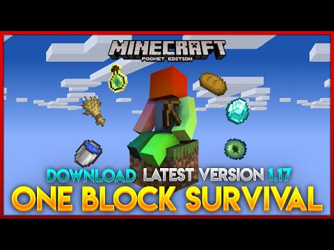 Minecraft One Block Survival Map Latest Version For MCPE 1.17 | 2022 |