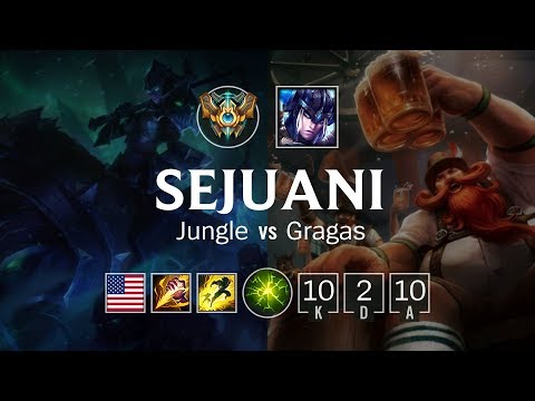 Sejuani Jungle vs Gragas - NA Master Patch 8.24