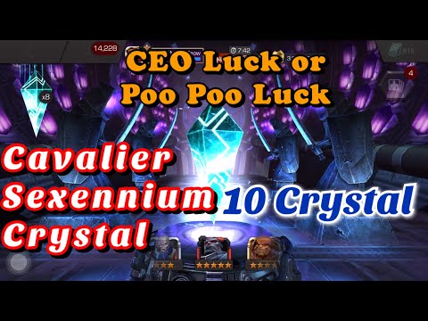 Cavalier Sexennium Crystal Opening   (10 crystals)  #mcoc