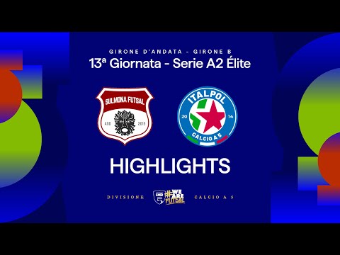 Sulmona Futsal 4-3 Italpol | Goals and highlights | Matchday 13 | Serie A2 Elite 25/26 - Group B