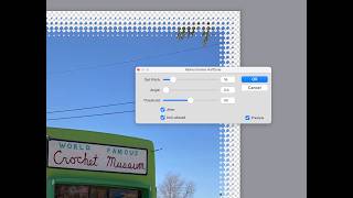 Halftoned edges with Mojave Paint