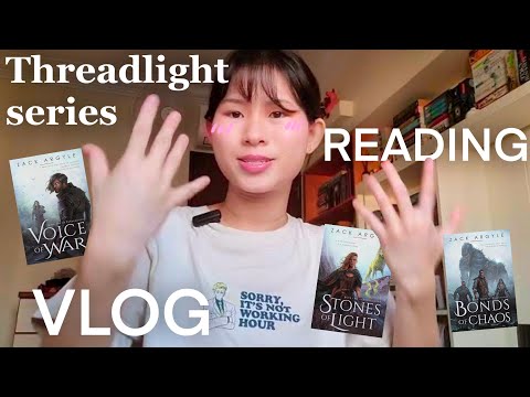threadlight series is... a reading vlog // the self-pub fantasy experiment