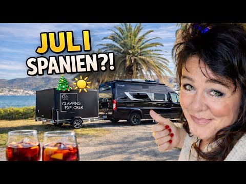 JUL I SPANIEN – VÄDERVARNING! ⚠️ Sangria, julstädning & husbilsliv med släp!