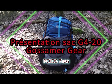 Présentation du sac G4-20 Gossamer Gear