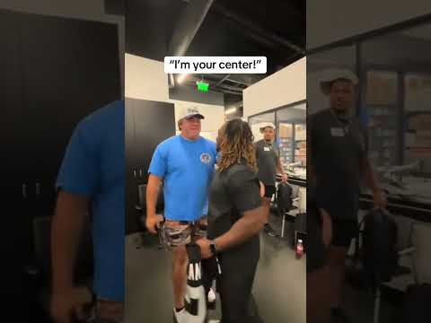 OL Jackson Powers-Johnson meets RB Ashton Jeanty 🤝 (via Raiders/TT)