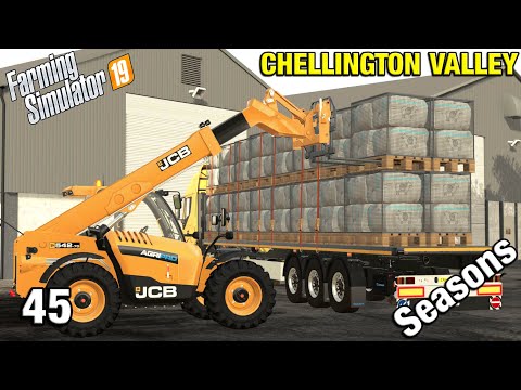 SELLING ALL OUR WOOL, HOW MUCH ££? Chellington Valley Timelapse - FS19 Ep 45