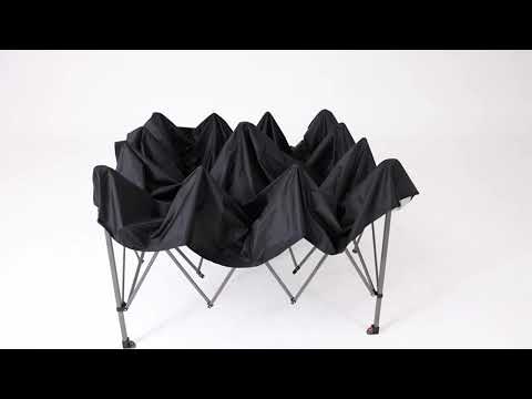 339,00€ qeedo Quick Hub Hex Pop Up Pavillon faltbar (3,66 x 2,18m) Pavillon Camping