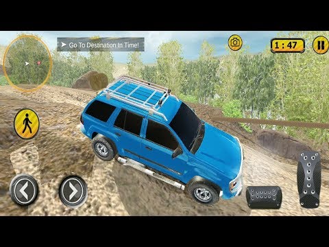 Offroad Jeep Driving Prado Car Stunt Game || Jeep Car 3D Racing Game || Racer Gameplay - Blue Jeep