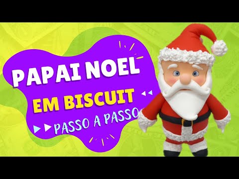Papai Noel em biscuit passo a passo especial de Natal