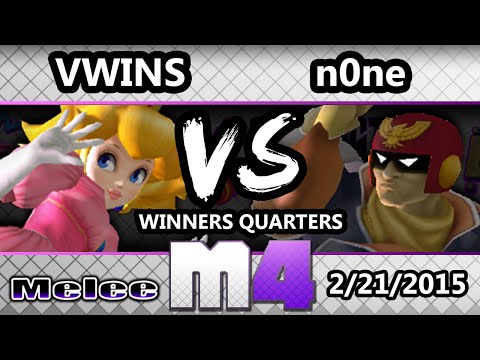 MvSmashter 4 - Vwins (Peach) Vs. n0ne (Captain Falcon) SSBM Winners Quarters - Melee