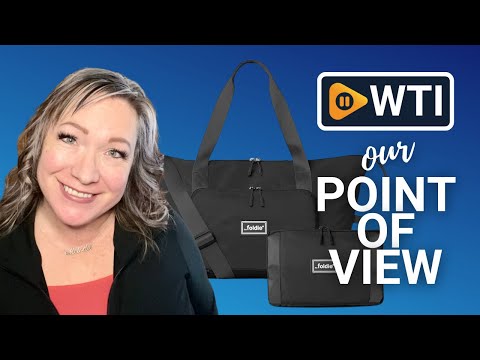 The Foldie® Foldable Travel Tote Bag for Women - Weekender Bags for Women - WTI product video review