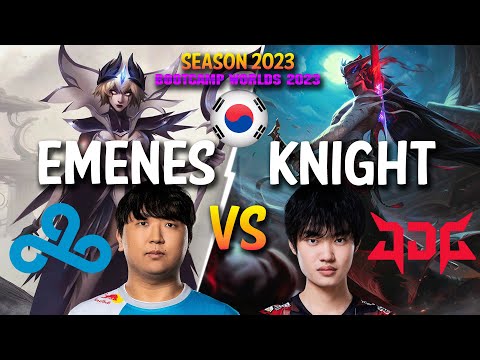 C9 EMENES vs JDG Knight - EMENES LEBLANC vs Knight YONE Mid - Patch 13.19 KR Ranked