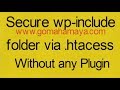 Secure WordPress Wp Include Folder Via Htacess Files In WordPress