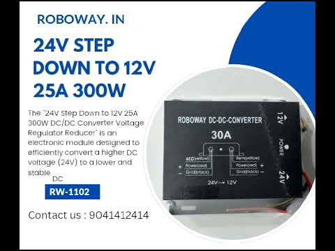 G-energy 24V Step Down to 12V 15A 180W DC DC Converter Voltage Regulator Reducer