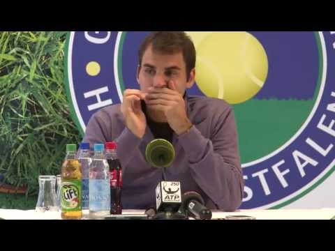 Gerry Weber Open 2013 Presser after semifinal - Federer vs Haas