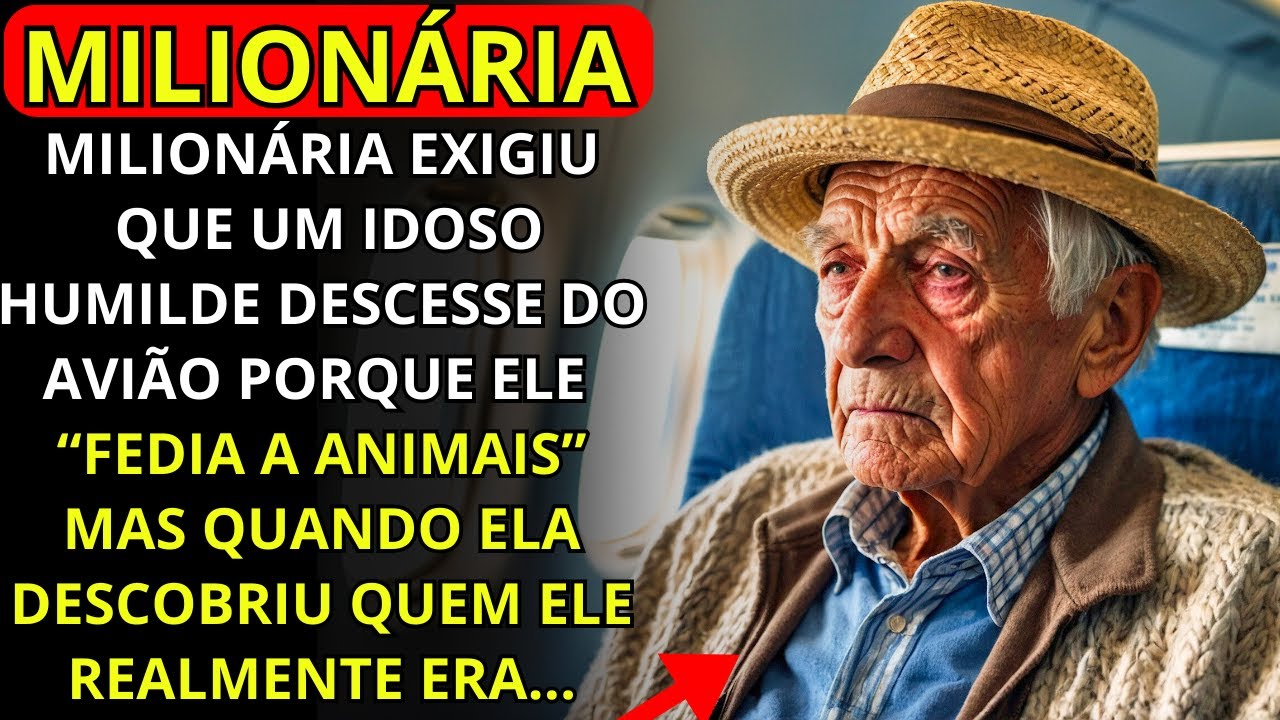 MILIONÁRIA EXIGIU QUE IDOSO HUMILDE DESCESSE DO AVIÃO PORQUÊ "FEDIA A ANIMAIS", 2 DIAS DEPOIS...
