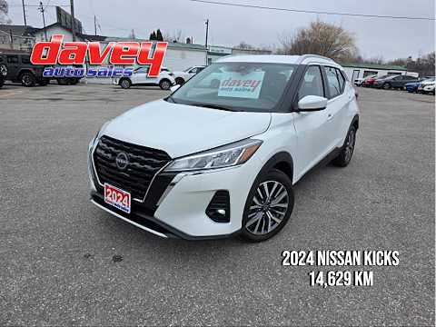 2024 Nissan Kicks SV FWD in White for sale at Davey Auto Sales Oshawa South in Oshawa, ON