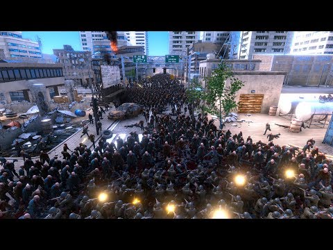 NEW UNITS AND NEW MAP UPDATE! UEBS: 20,000 Runner Zombies VS 190 Jacked up WW2 Soldiers