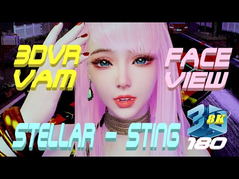 Face View 3DVR180 VaM 8K60FPS Stellar - Sting (스텔라 - 찔려), Dance, MMD, ダンス