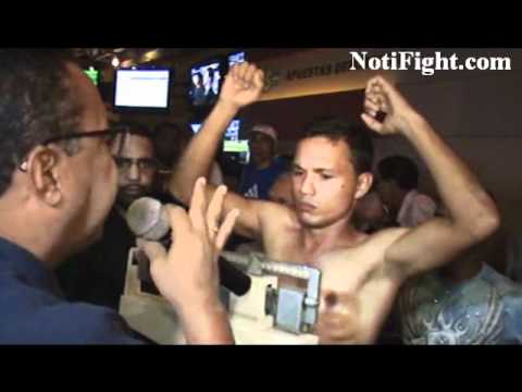 Pesaje Oficial Ricardo Nuñez vs Carlos Tamara