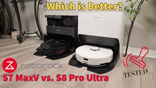 Roborock S8 Pro Ultra Compared to the S7 MaxV Ultra. Shocking Test Results! Must See!