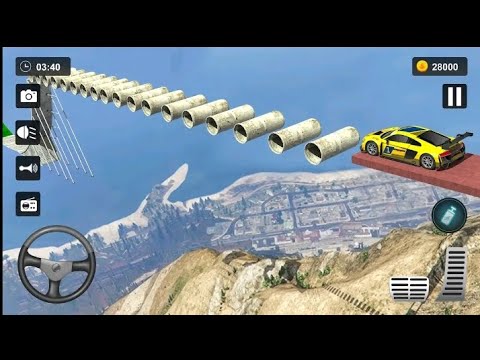 Crazy Ramp Car  Stunts Racing 2024 - Impossible GT Car Mega Tracks Simulator 3D: Android Gameplay
