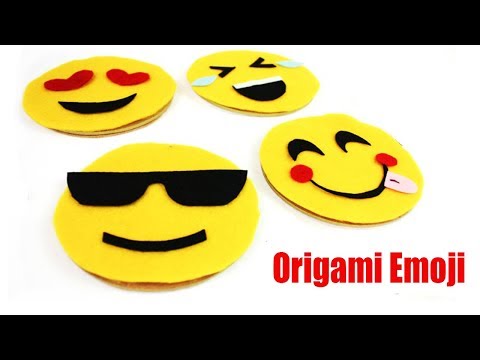 Origami Emoji : How To Make Emoji Corner Bookmark - Emoji Crafts With Paper