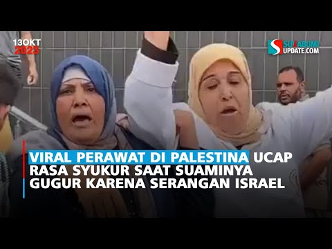 Viral Perawat di Palestina Ucap Rasa Syukur Saat Suaminya Gugur karena Serangan Israel