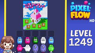 Pixel Flow Level 1249 Solution Walkthrough