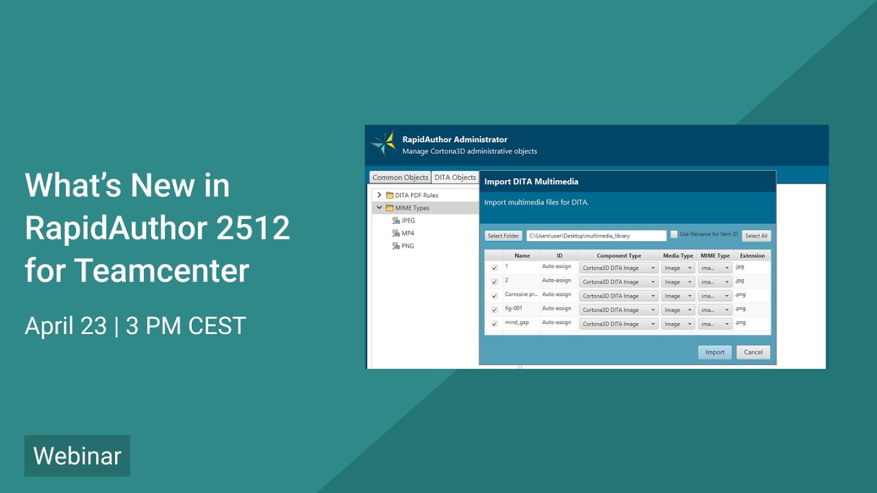What’s new in RapidAuthor 2512 for Teamcenter webinar