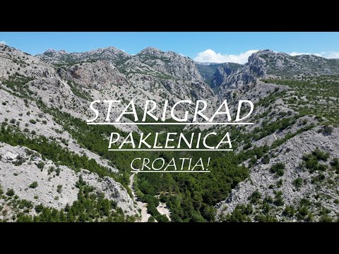 CINEMATIC - TOWN OF STARIGRAD, PAKLENICA IN 4K DRONE VIEW - WHERE THE MOUNTAINS MEET THE SEA!!
