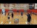 USA two-ball volleyball warmup game
