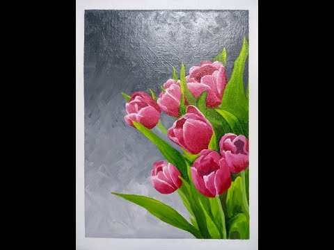 oil painting /tulips/flowers/beginnerartist