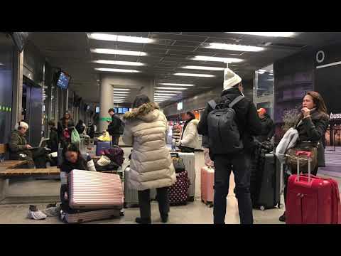 Flixbus stop in Oslo, Norway 2018