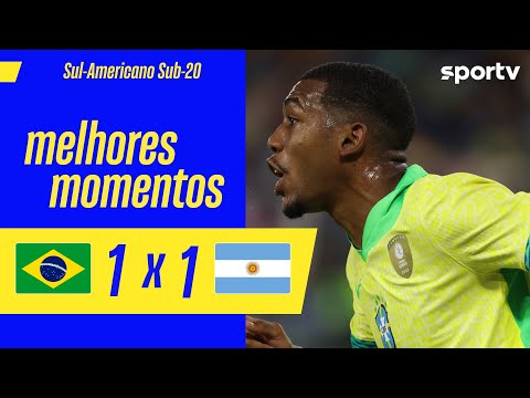 Gols e lances de Brasil x Argentina