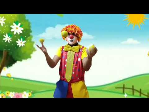 Palhaço Pirilampo Fazendo Malabarismo.