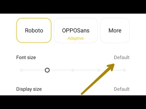 Default Font size Set oppo A96, how to default font size in oppo a96 phone