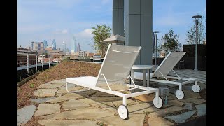 Views of Old City Philadelphia from Bridge Apartment's 5th Floor Terrace