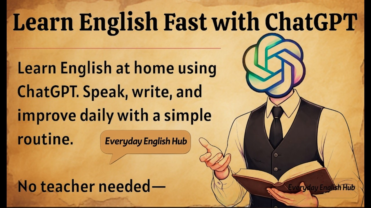 Use ChatGPT to Speak English Fluently | Daily Practice Method | Improve Your English Fluency ✅️