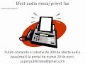 Efect audio mesaj primit fax 