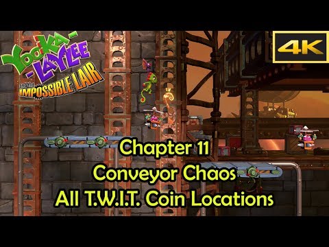 Chapter 11 - Conveyor Chaos Walkthrough [4k] - Yooka-Laylee and the Impossible Lair