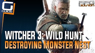 Witcher 3: The Wild Hunt - How to destroy monster nest (Crafting Bombs)