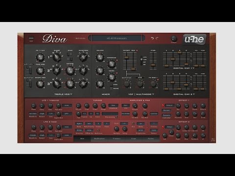 u-he Diva Virtual Analog Synthesizer Plug-in Demo by Sweetwater
