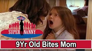 9Yr Old Bites Mum For Taking Her Phone! | Supernanny
